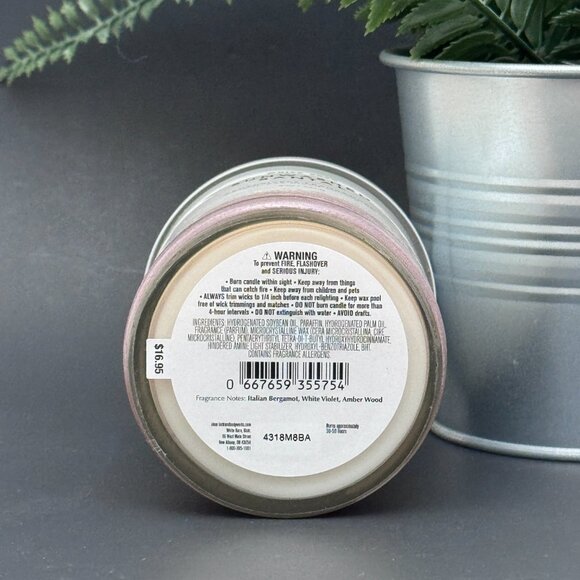 BBW Sunwashed Santal White Barn Bath & Body Works Single Wick Candle - Picture 9 of 10